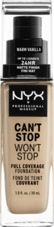 Тональный крем Can&apos;t Stop Won&apos;t Stop 24Hour Warm Vanilla 6.3 30 мл NYX PROFESSIONAL MAKEUP