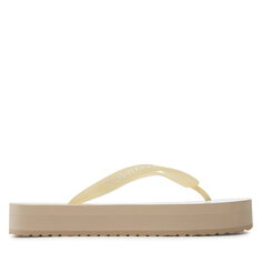 Сандалии Calvin Klein Jeans Beach Sandal Flatform Monologo YW0YW01617 Eggshell/White 01N, экрю