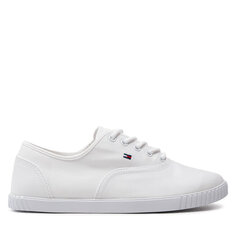 Кроссовки Tommy Hilfiger Canvas Lace Up Sneaker FW0FW07805 White YBS, белый