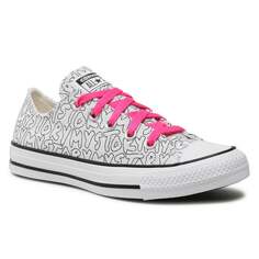 Кеды Converse Ctas Ox 170297C White/Hyper Pink/Black, белый