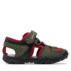 Сандалии Geox J Vaniett Boy J455XA 015CE C3267 M Military/Red, хаки