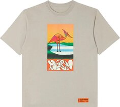 Футболка Heron Preston Abstract Tee &apos;Grey/Orange&apos;, серый