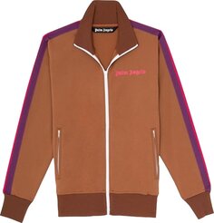 Куртка Palm Angels College Track Jacket &apos;Brown/Magenta&apos;, коричневый