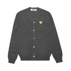 Кардиган Comme des Garçons PLAY Gold Heart, цвет Серый