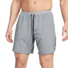 Шорты для бега Nike Dri-FIT Stride 7&quot; Brief-Lineds, серый