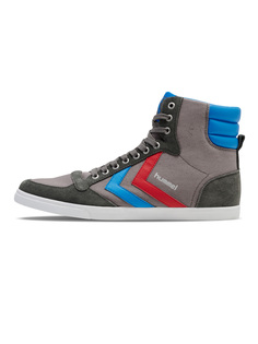 Высокие кроссовки Hummel High Hmlslimmer Stadil High, цвет CASTLEROCK/RIBBONRED/BRIL BLUE