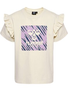 Футболка Hummel S/S Hmlflowy Ruffle S/S, цвет BIRCH