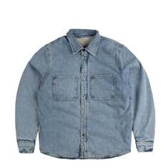 Джинсы Sherpa Lined Denim Shirt Stussy, серый