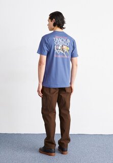 Футболка с принтом LONG SHOT TEE HUF, цвет twilight