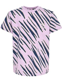 Футболка Hummel S/S Hmlrushy Aop S/S, цвет ORCHID BLOOM