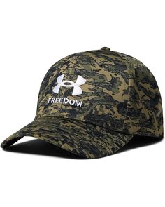 Бейсболка Under Armour Freedom Blitzing, цвет Baroque Green/White/White