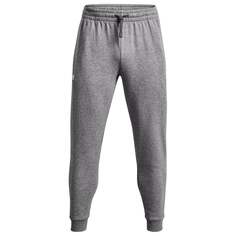 Тренировочные брюки Under Armour Rival Fleece Joggers, цвет Castlerock Light Heather/White