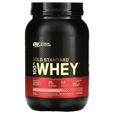 Optimum Nutrition 100% сыворотка золотой стандарт вкусная клубника 2 фунта (909 г)