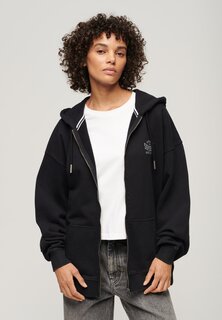 Толстовка на молнии ATHLETIC ESSENTIAL HOODIE Superdry, черный