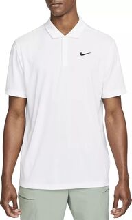 Мужская теннисная футболка-поло NikeCourt Dri-FIT, белый