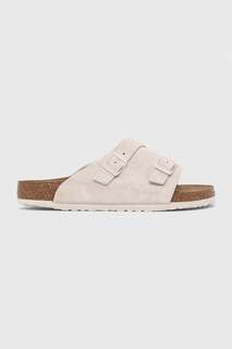 Замшевые тапочки Zürich Birkenstock, бежевый