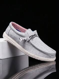 Лоферы Shein Lightweight Breathable Slip-On, светло-серый