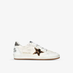 Кожаные низкие кеды ball star 10889 Golden Goose, белый