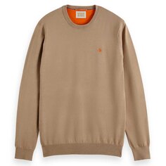 Свитер Scotch &amp; Soda Essential Ecovero Pullover, бежевый