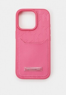 Чехол для iPhone Karl Lagerfeld 16 Pro, из экокожи, с кардслотом PU Grained leather Cardslot