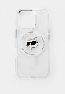 Чехол для iPhone Karl Lagerfeld 16 Pro, с MagSafe, с принтом IML