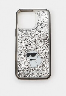 Чехол для iPhone Karl Lagerfeld 16 Pro Max, c жидкими блестками Liquid Glitter