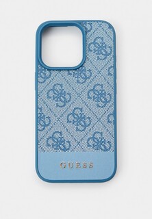 Чехол для iPhone Guess 16 Pro, из экокожи PU leather Metal logo