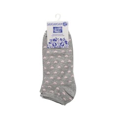 Женские носки Good Socks C1495 трикотажные серые р.23-25 3 пары