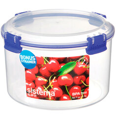 Контейнер Sistema Klip IT Round, 1,5 л Blue (1385) Klip IT Round, 1,5 л Blue (1385)