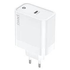 Сетевое зарядное устройство USB Pero ТС16 GaN USB-C PD 65W White ТС16 GaN USB-C PD 65W White