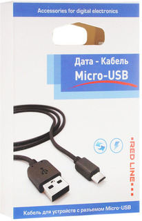 Кабель Red Line USB-micro USB, черный (УТ000002814) USB-micro USB, черный (УТ000002814)