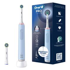 Электрическая зубная щетка Oral-B Pro 3, голубая + дополнительная насадка (D505.513.3) Pro 3, голубая + дополнительная насадка (D505.513.3)