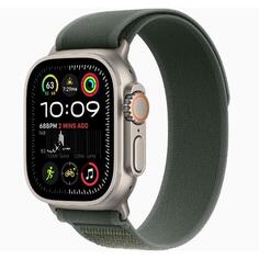 Смарт-часы Apple Watch Ultra 2 49mm Natural Titanium Case with Green Trail Loop, размер Regular Watch Ultra 2 49mm Natural Titanium Case with Green Trail Loop, размер Regular