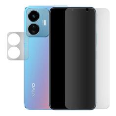 Защитное стекло Krutoff для Vivo Y77 5G, матовое + защита камеры (301085) для Vivo Y77 5G, матовое + защита камеры (301085)