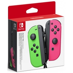 Два контроллера Joy-Con для Nintendo Switch (неоновый зеленый/неоновый розовый)