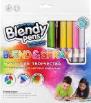 Набор фломастеров-хамелеонов Blendy Pens 24 шт. на водной основе с колпачком-блендером для смешивания цветов и аэрографом (CK1603)