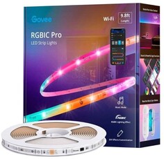 Бренд Лента светодиодная Govee Protective Coating Wi-Fi RGBIC, 3 м, цветной