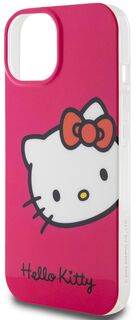 Бренд Чехол Hello Kitty Head для iPhone 15, розовый