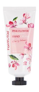 Крем для рук с экстрактом вишневого цвета FarmStay Pink Flower Blooming Hand Cream Cherry Blossom