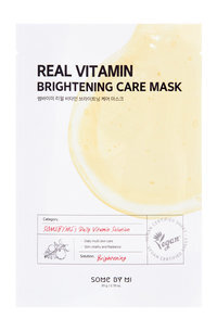 Тканевая маска для сияния кожи лица с витаминами Some by Mi Real Vitamin Brightening Care Mask