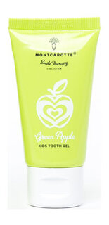 Детский гель для чистки зубов со вкусом яблока MontCarotte Kids Tooth Gel Green Apple