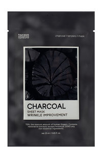 Тканевая маска для лица с древесным углем Tenzero Charcoal Sheet Mask