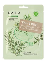 Выравнивающая тканевая маска для лица с экстрактом чайного дерева Dabo First Solution Mask Pack Tea Tree