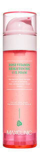 Гидрофильное масло-пенка для умывания с маслом дамасской розы Maxclinic Rose Vitamin Brightening Oil Foam