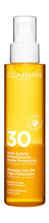 Солнцезащитное сухое масло для тела и волос Clarins Glowing Sun Oil High Protection