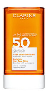 Солнцезащитный стик для чувствительных участков лица Clarins Invisible Sun Care Stick SPF 50