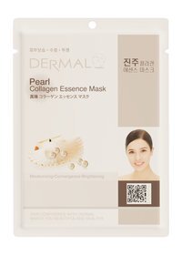 Восстанавливающая тканевая маска с жемчужной пудрой и коллагеном Dermal Pearl Collagen Essence Mask