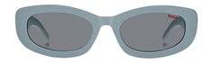 Солнцезащитные очки в пластиковой оправе Hugo Sunglasses 1253/SMVU Серо-синий