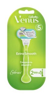 Станок для бритья со сменными кассетами Gillette Venus 5 Extra Smooth + Embrace