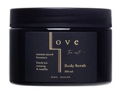 Скраб для тела с ароматом черного чая, мускатного ореха и ванили Love Tea Art Body Scrub Wash Black Tea and Nutmeg Vanilla